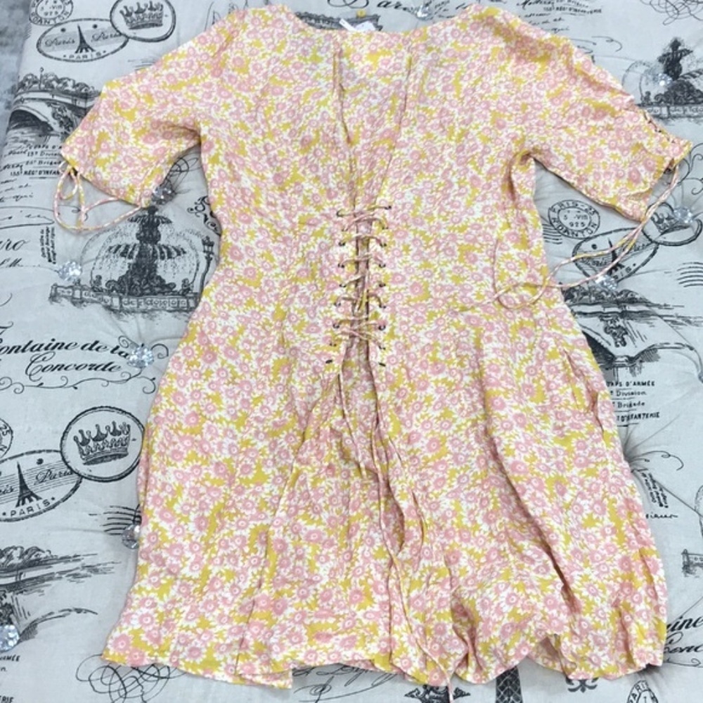 Free People Lace-Up Minidress - Picture 7 of 8